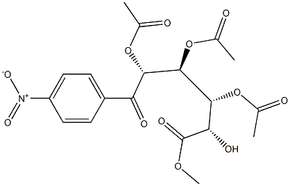 4-Nitrophenyl 2,3,4-tri-O-acetyl--D-glucuronic Acid, Methyl Ester Struktur