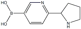 2-Pyrrolidinepyridine-5-boronic acid Struktur