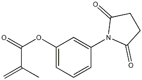 3-(2,5-dioxo-1-pyrrolidinyl)phenyl 2-methylacrylate Struktur