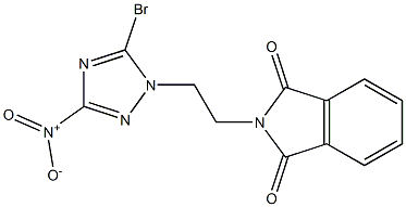 2-(2-{5-bromo-3-nitro-1H-1,2,4-triazol-1-yl}ethyl)-1H-isoindole-1,3(2H)-dione Struktur