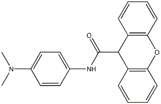 N-[4-(dimethylamino)phenyl]-9H-xanthene-9-carboxamide Struktur