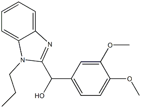 (3,4-dimethoxyphenyl)(1-propyl-1H-benzimidazol-2-yl)methanol Struktur