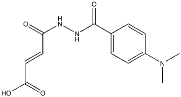 4-{2-[4-(dimethylamino)benzoyl]hydrazino}-4-oxo-2-butenoic acid Struktur