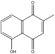 5-hydroxy-2-methylnaphthoquinone Struktur