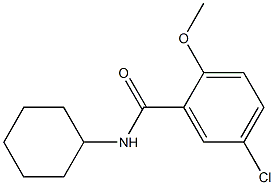 5-chloro-N-cyclohexyl-2-methoxybenzamide Struktur