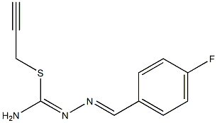 2-propynyl N'-(4-fluorobenzylidene)hydrazonothiocarbamate Struktur