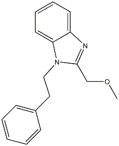 methyl [1-(2-phenylethyl)-1H-benzimidazol-2-yl]methyl ether Struktur