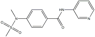 4-[methyl(methylsulfonyl)amino]-N-(3-pyridinyl)benzamide Struktur