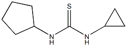 N-cyclopentyl-N'-cyclopropylthiourea Struktur