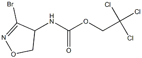 2,2,2-trichloroethyl 3-bromo-4,5-dihydro-4-isoxazolylcarbamate Struktur