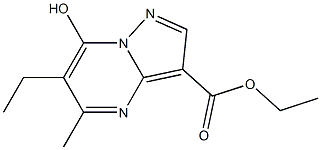 ethyl 6-ethyl-7-hydroxy-5-methylpyrazolo[1,5-a]pyrimidine-3-carboxylate Struktur