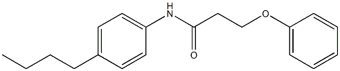 N-(4-butylphenyl)-3-(phenyloxy)propanamide Struktur