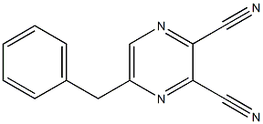 5-benzyl-2,3-pyrazinedicarbonitrile Struktur