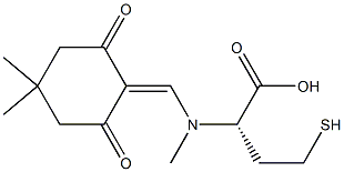 N-[(4,4-dimethyl-2,6-dioxocyclohexylidene)methyl](methyl)homocysteine Struktur