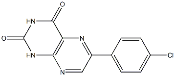 6-(4-chlorophenyl)-2,4(1H,3H)-pteridinedione Struktur