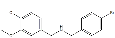 N-(4-bromobenzyl)(3,4-dimethoxyphenyl)methanamine Struktur