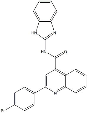 N-(1H-benzimidazol-2-yl)-2-(4-bromophenyl)-4-quinolinecarboxamide Struktur