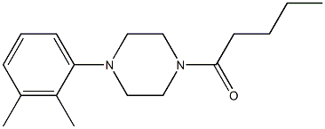 1-(2,3-dimethylphenyl)-4-pentanoylpiperazine Struktur