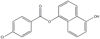 5-hydroxy-1-naphthyl 4-chlorobenzoate Struktur