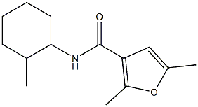 2,5-dimethyl-N-(2-methylcyclohexyl)-3-furamide Struktur