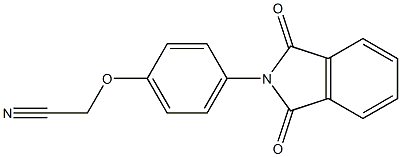 [4-(1,3-dioxo-1,3-dihydro-2H-isoindol-2-yl)phenoxy]acetonitrile Struktur