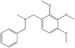 N-benzyl-N-methyl-N-(2,3,4-trimethoxybenzyl)amine Struktur