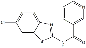 N-(6-chloro-1,3-benzothiazol-2-yl)nicotinamide Struktur