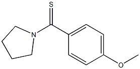 methyl 4-(1-pyrrolidinylcarbothioyl)phenyl ether Struktur