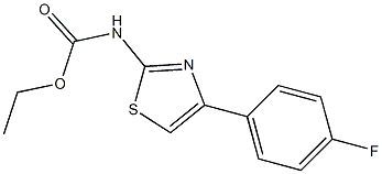 ethyl 4-(4-fluorophenyl)-1,3-thiazol-2-ylcarbamate Struktur