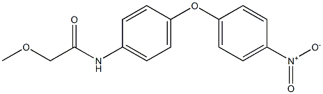 N-(4-{4-nitrophenoxy}phenyl)-2-methoxyacetamide Struktur