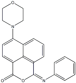 7-(4-morpholinyl)-3-(phenylimino)-1H,3H-benzo[de]isochromen-1-one Struktur