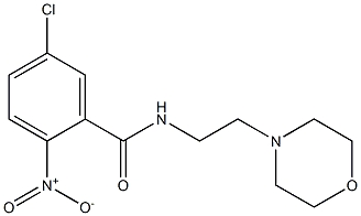 5-chloro-2-nitro-N-[2-(4-morpholinyl)ethyl]benzamide Struktur