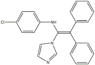 4-chloro-N-[1-(1H-imidazol-1-yl)-2,2-diphenylvinyl]aniline Struktur