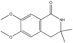 6,7-dimethoxy-3,3-dimethyl-3,4-dihydro-1(2H)-isoquinolinone Struktur