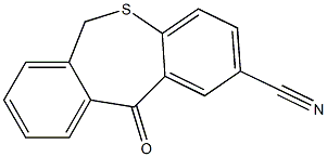 11-oxo-6,11-dihydrodibenzo[b,e]thiepine-2-carbonitrile Struktur