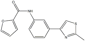 N-[3-(2-methyl-1,3-thiazol-4-yl)phenyl]-2-furamide Struktur