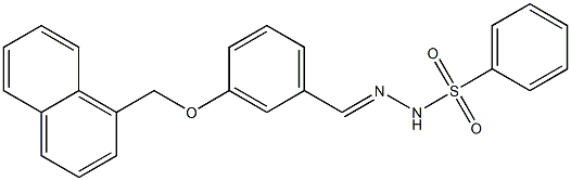 N'-[3-(1-naphthylmethoxy)benzylidene]benzenesulfonohydrazide Struktur