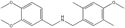 N-{[3,4-bis(methyloxy)phenyl]methyl}[2,5-dimethyl-4-(methyloxy)phenyl]methanamine Struktur