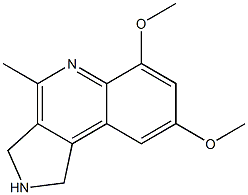 6,8-dimethoxy-4-methyl-2,3-dihydro-1H-pyrrolo[3,4-c]quinoline Struktur