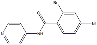 2,4-dibromo-N-(4-pyridinyl)benzamide Struktur