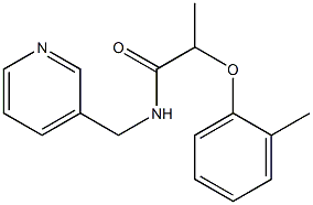 2-(2-methylphenoxy)-N-(3-pyridinylmethyl)propanamide Struktur