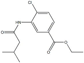 ethyl 4-chloro-3-[(3-methylbutanoyl)amino]benzoate Struktur