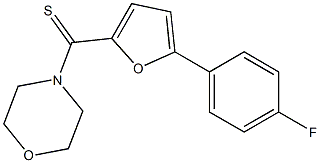 4-{[5-(4-fluorophenyl)-2-furyl]carbothioyl}morpholine Struktur