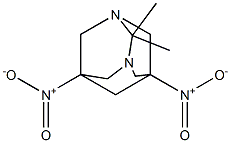 5,7-bisnitro-2,2-dimethyl-1,3-diazatricyclo[3.3.1.1~3,7~]decane Struktur