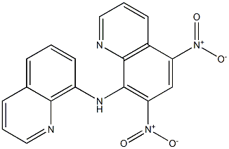 5,7-bisnitro-8-(quinolin-8-ylamino)quinoline Struktur