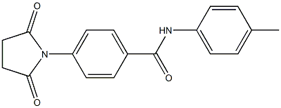 4-(2,5-dioxo-1-pyrrolidinyl)-N-(4-methylphenyl)benzamide Struktur