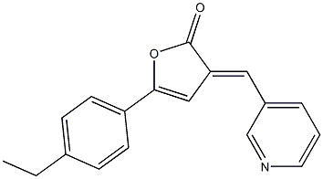 5-(4-ethylphenyl)-3-(3-pyridinylmethylene)-2(3H)-furanone Struktur