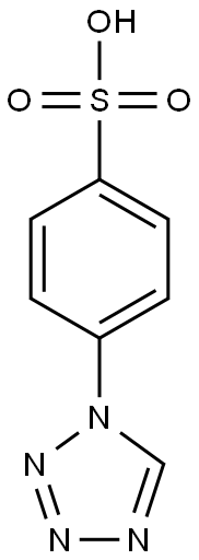 4-(1H-tetraazol-1-yl)benzenesulfonic acid Struktur