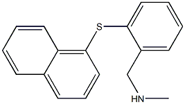 N-methyl-N-[2-(1-naphthylsulfanyl)benzyl]amine Struktur