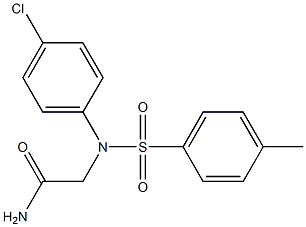 2-{4-chloro[(4-methylphenyl)sulfonyl]anilino}acetamide Struktur